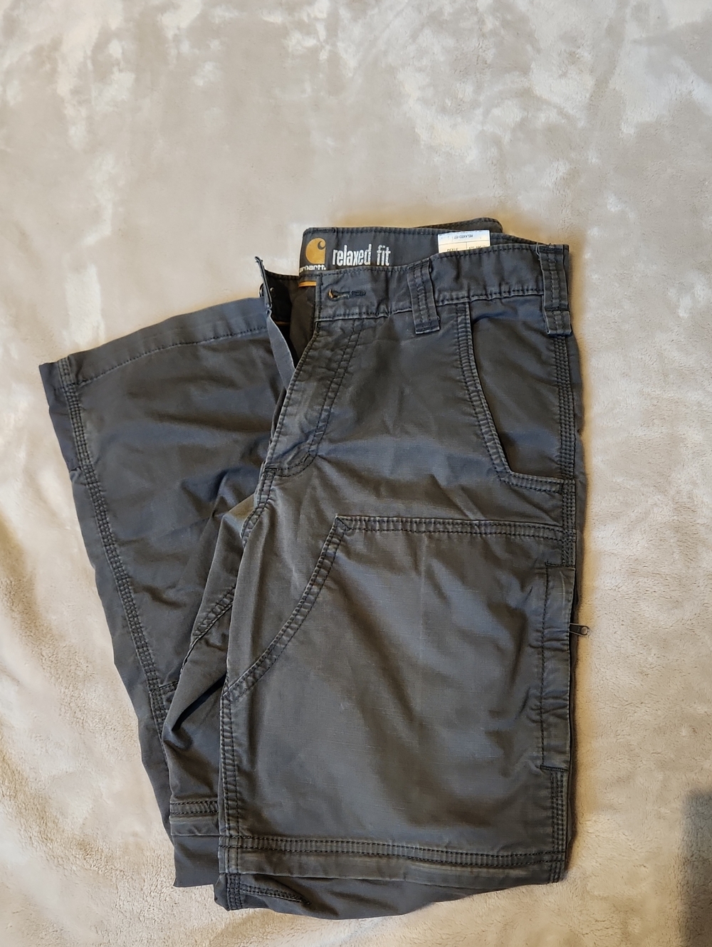 Carhartt Men's Gray Cargo Convertible Pants
